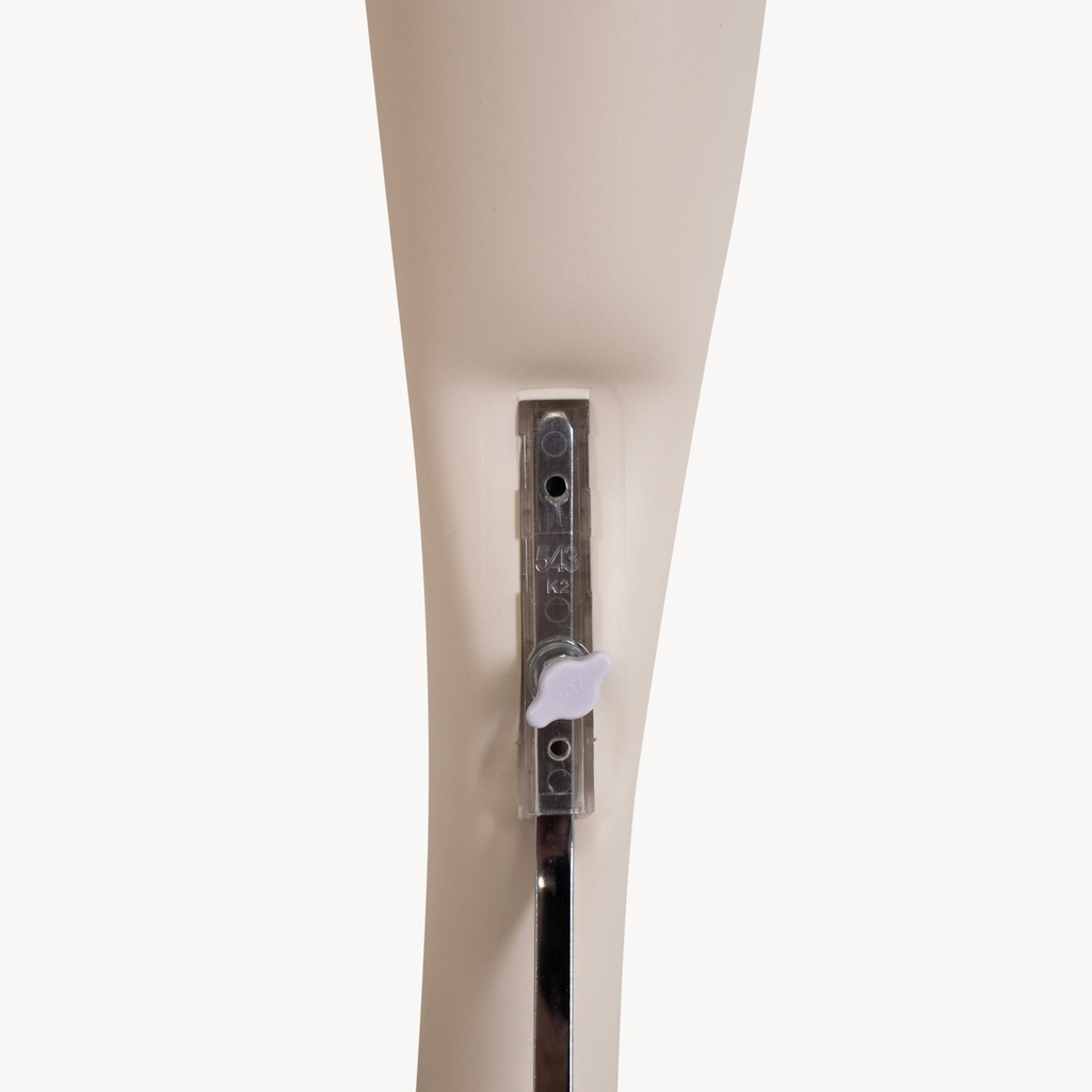BINK - Mannequin femme, couleur chair clair nude mat, plastique, socle en métal et pin de mollet