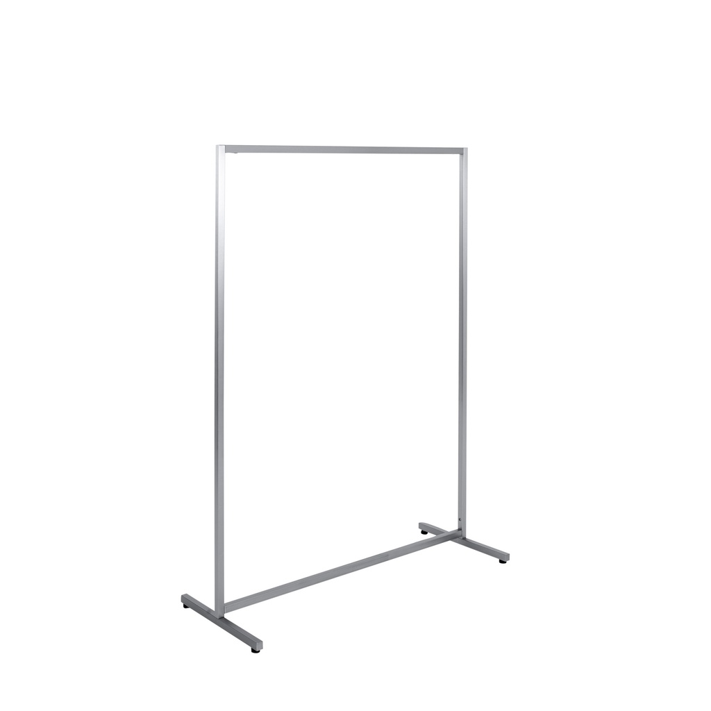 BINK - Heavy duty clothing rack, wide model, square metal tube, brushed steel