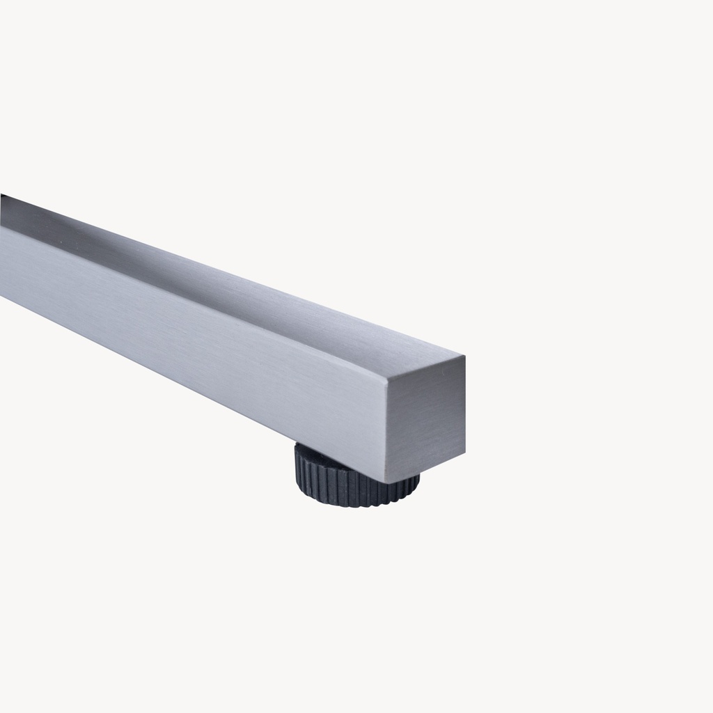 BINK - Heavy duty clothing rack, short model, square metal tube, brushed steel