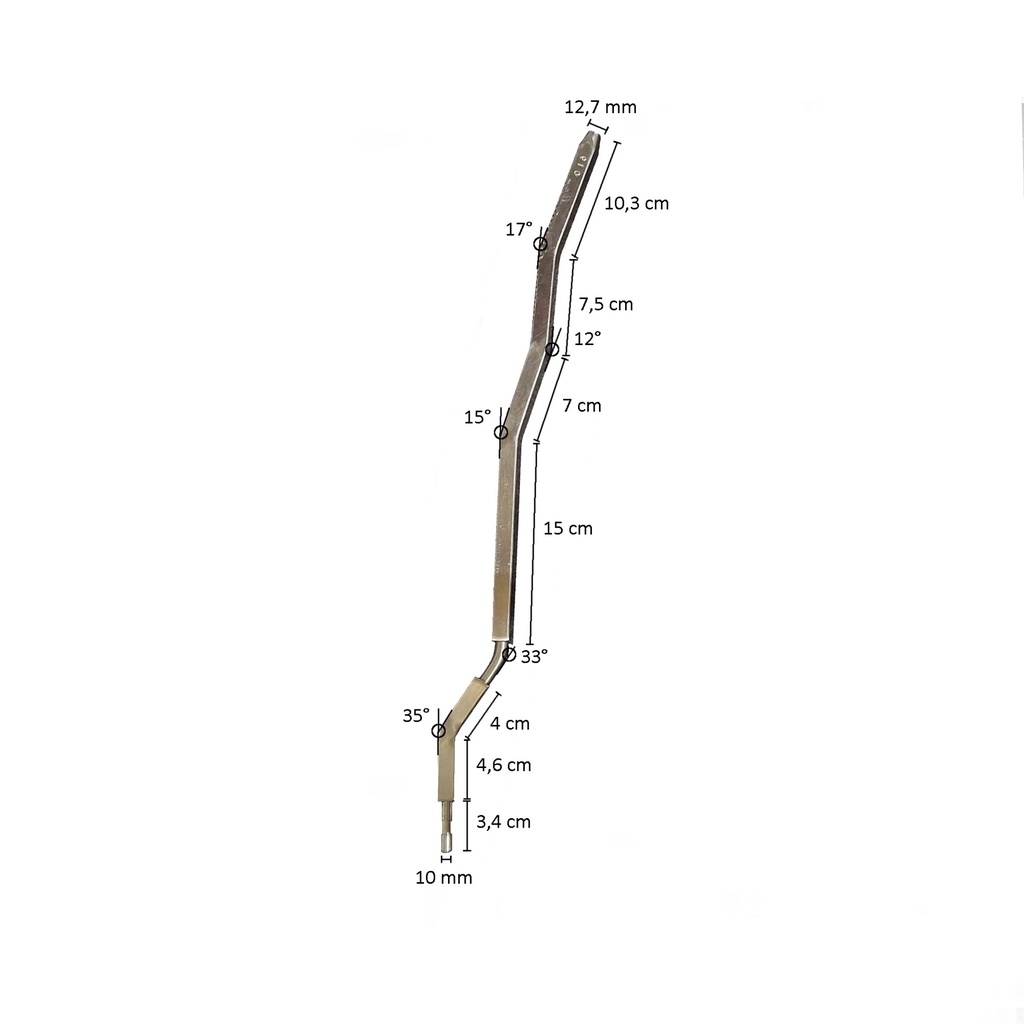 BINK - Brushed steel calfpin WO-CALF020_N