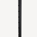 Verstelbaar kledingrek met ronde buizen, 90cm breed, zwart mat