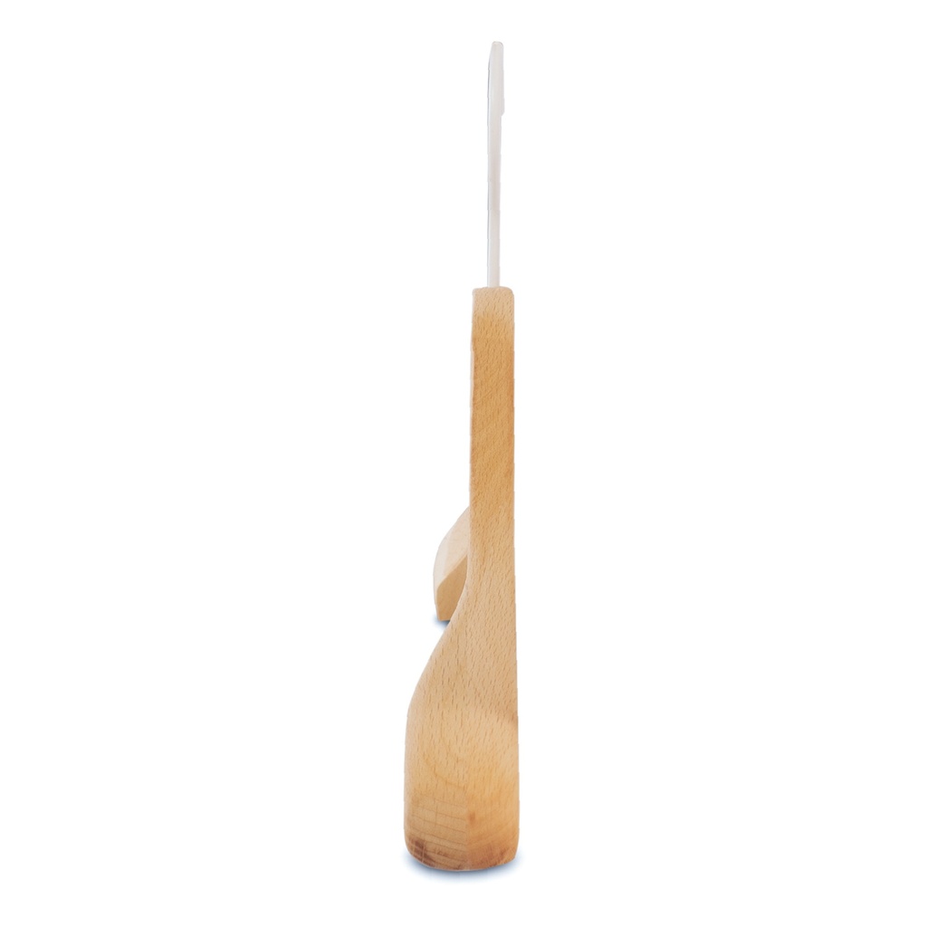 BINK - Beukenhout kledinghanger met 3 cm brede schouders, 41 cm breedte, witte haak - doos van 50 stuks