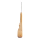 Beukenhout kledinghanger met 3 cm brede schouders, 41 cm breedte, witte haak - doos van 50 stuks