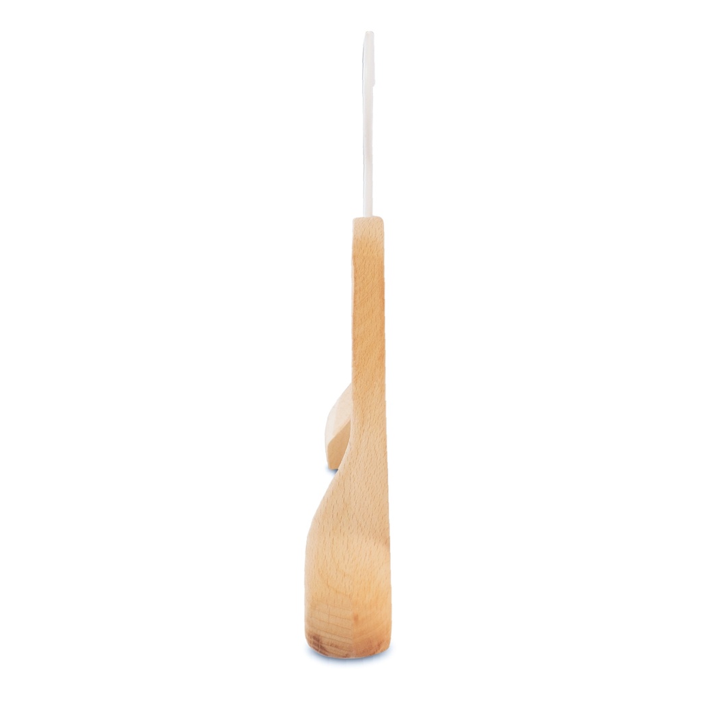 BINK - Kleiderbügel Buchenholz  3 cm breiten Schultern, 43,5 cm, weißer Haken - Karton 50 Stück