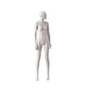 Dames mannequin, collectie NXT - gen Z, lichtgrijs, staande pose 104 opgetilde hielen
