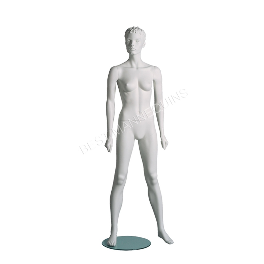 BINK - Maniquí femenino de escaparate, cabello esculpido, todo deporte