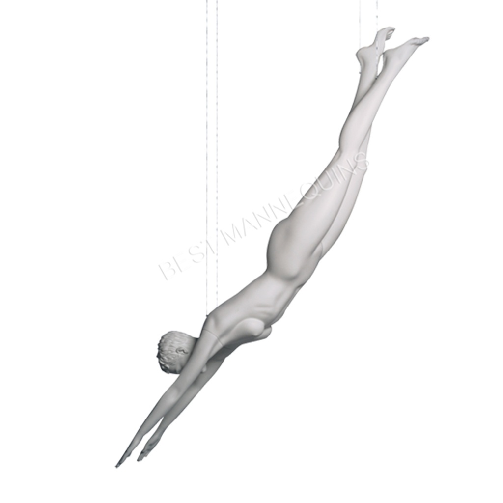 BINK - Maniquí femenino de escaparate, cabello esculpido, todo deporte