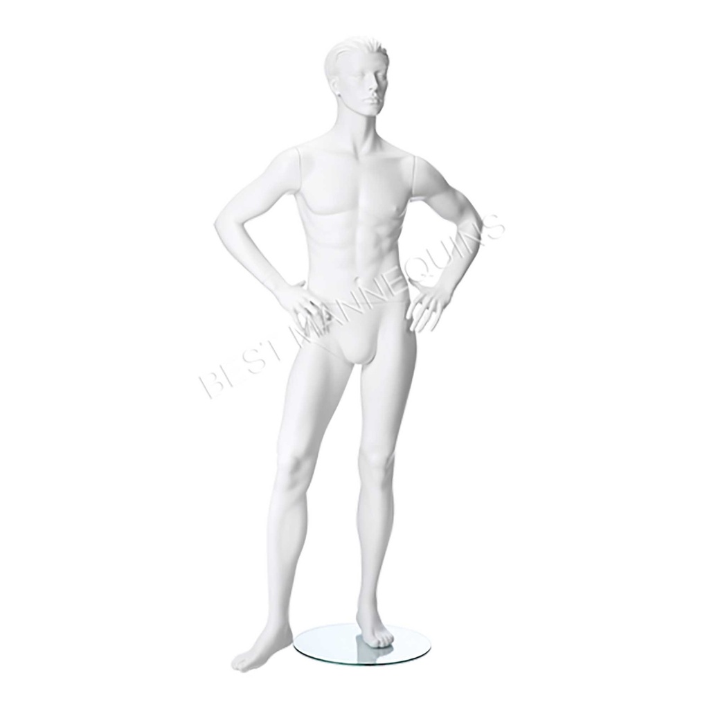 BINK - Maniquí masculino de escaparate cabello esculpido, Nik