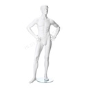 Maniquí masculino de escaparate cabello esculpido, Nik