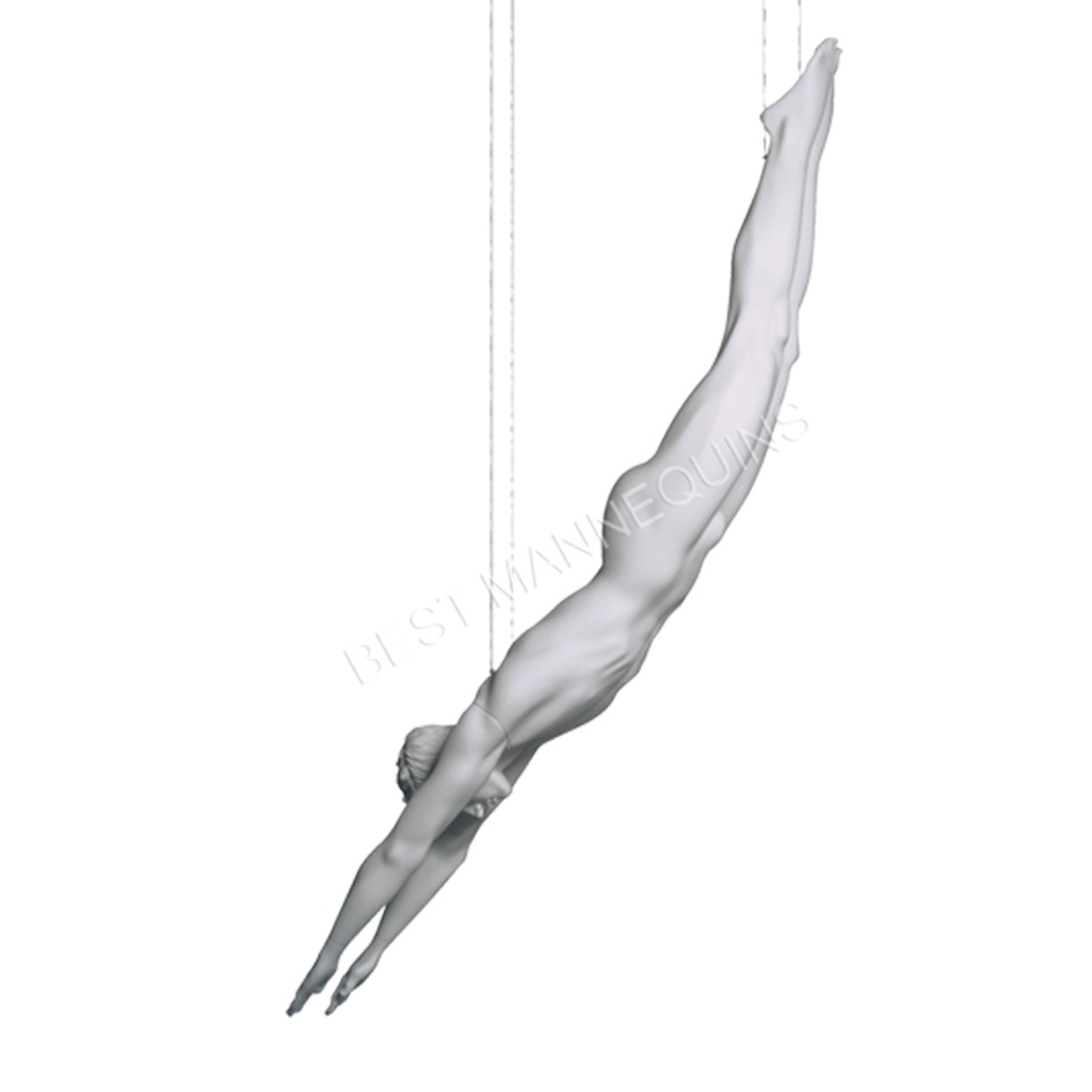 BINK - Male window mannequin sculpted hair, All Sports