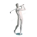 Maniquí masculino de escaparate cabello esculpido, todo deporte