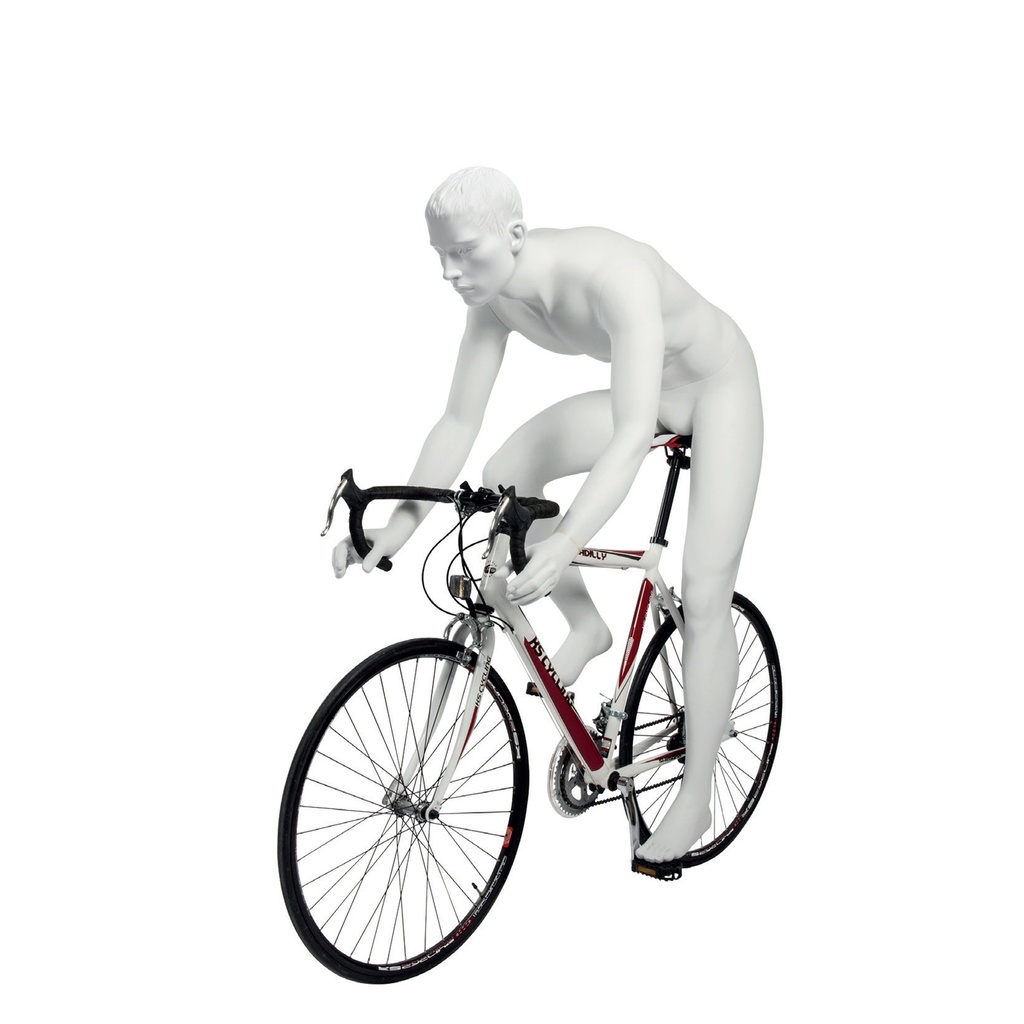 BINK - Maniquí masculino de escaparate cabello esculpido, todo deporte