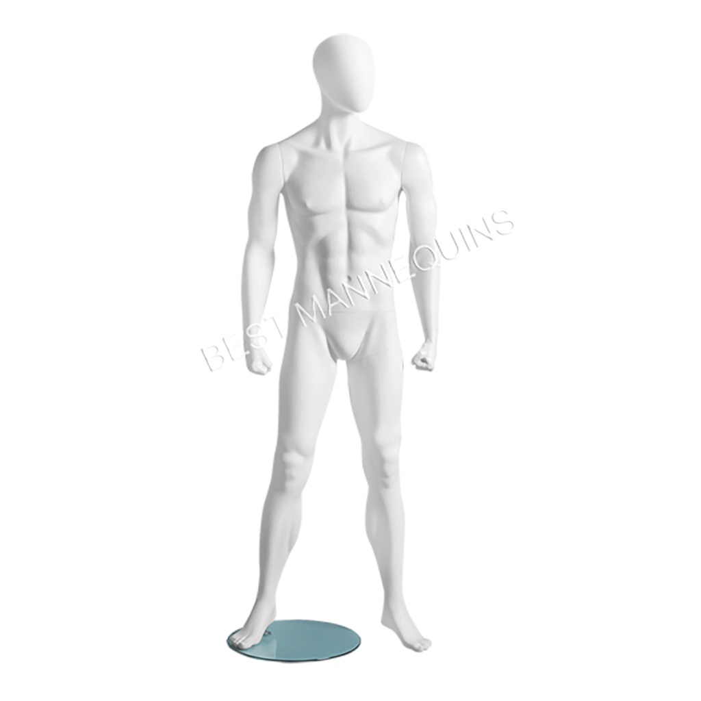 BINK - Maniquí masculino de escaparate abstracto cabeza, Metro deporte