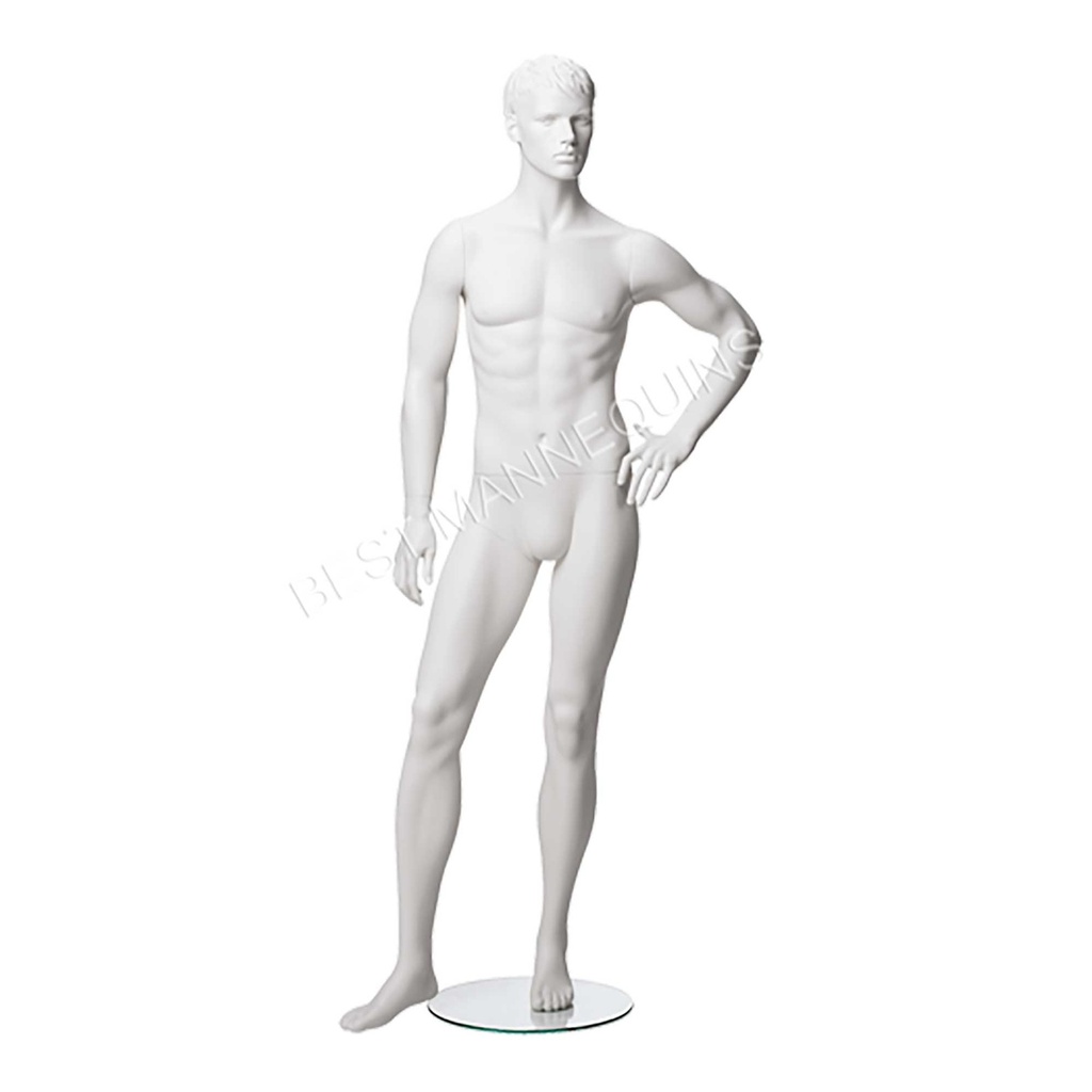 BINK - Mannequin homme aux cheveux sculptés, Marvin
