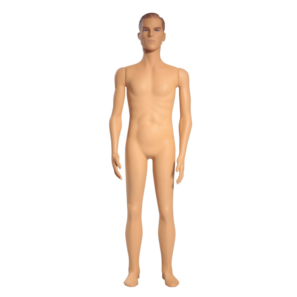 BINK - Mannequin homme flexible cheveux sculptés, Polyflex