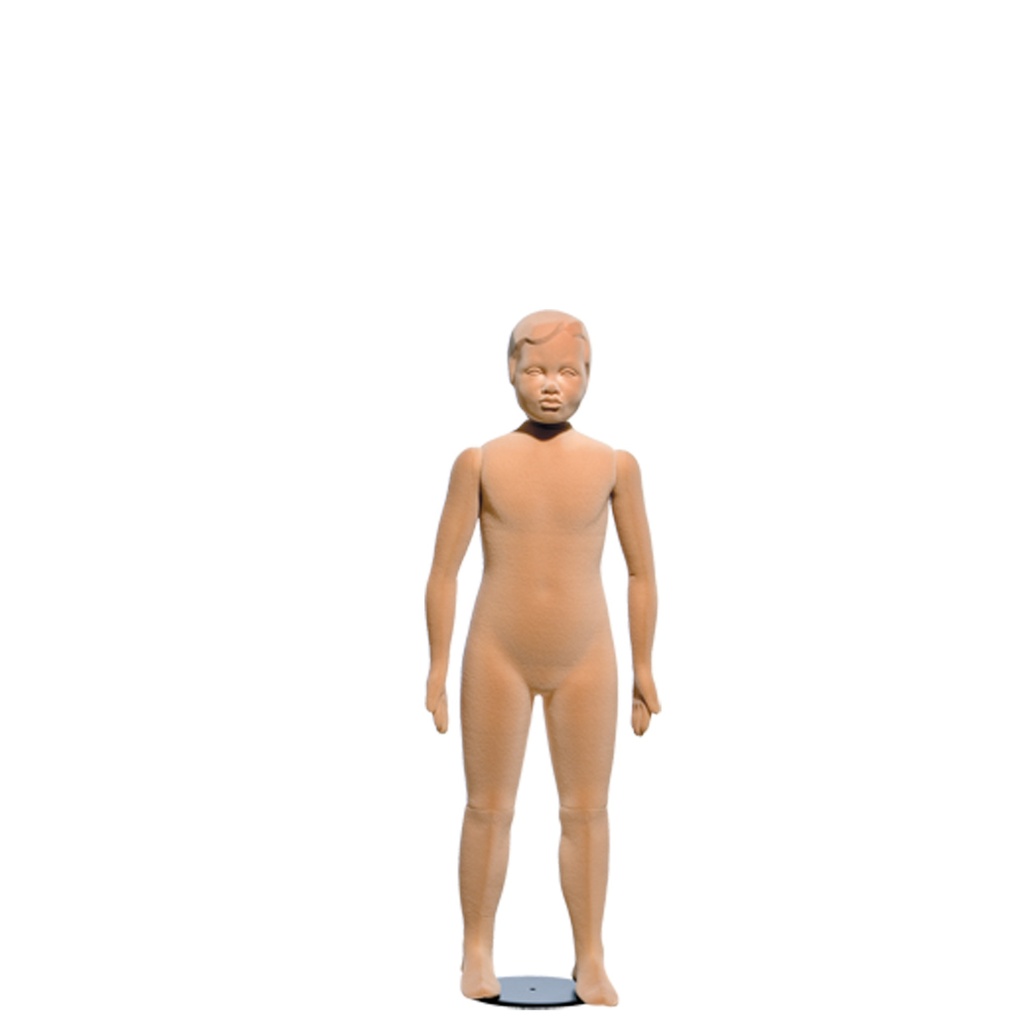 Flexible infantil maniquí cabello esculpido, 8 años, 