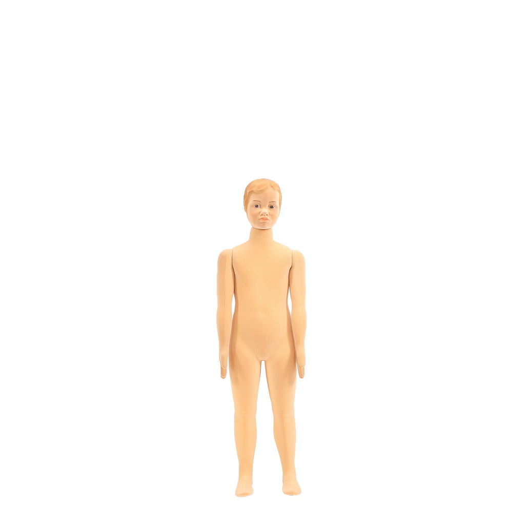 Flexible infantil maniquí cabello esculpido, 8 años, 