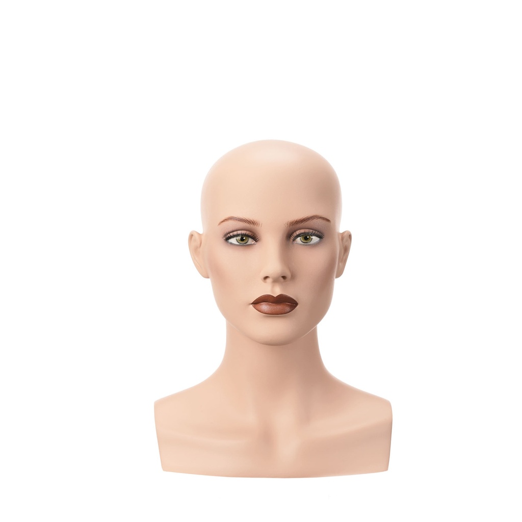 BINK - Realistic female head, FRP, height 35 cm