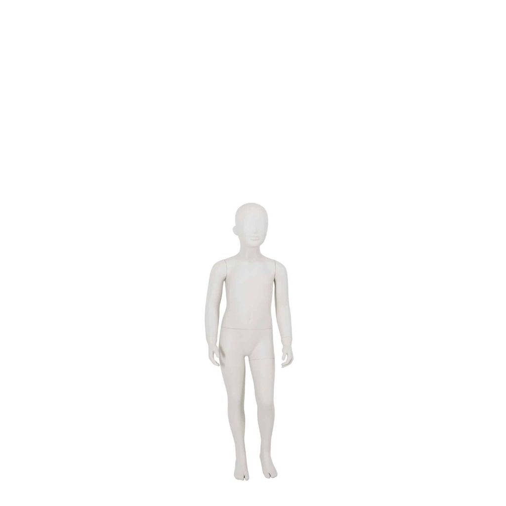 Kinderetalagepop 4Y abstract hoofd, RAL9002 mat