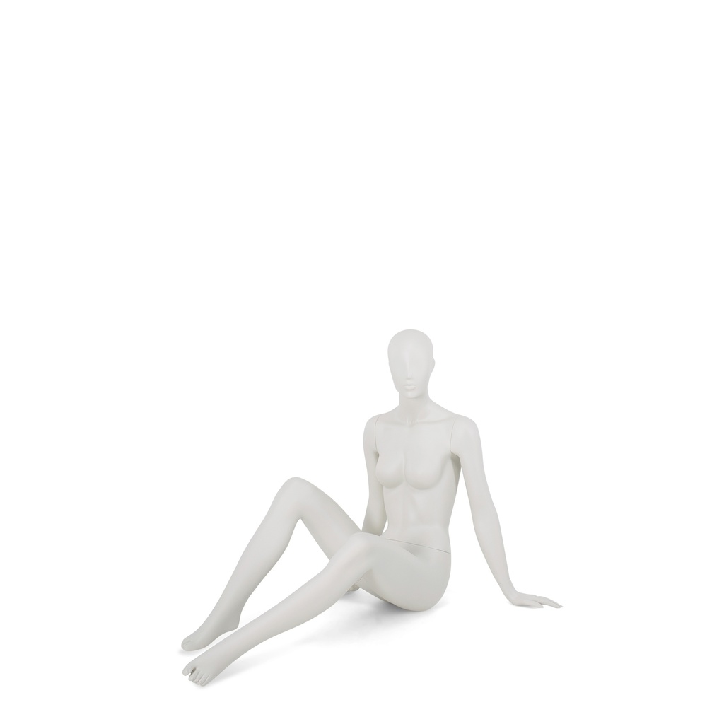 Damesetalagepop zitter, abstract, RAL9002 mat