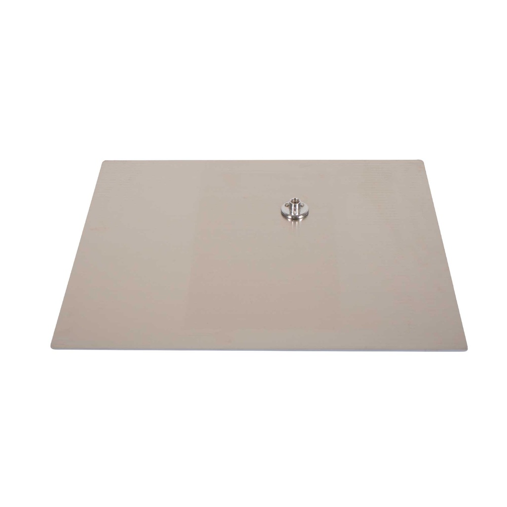 BINK - Rectangular base for adult window mannequin, brushed stainless steel
