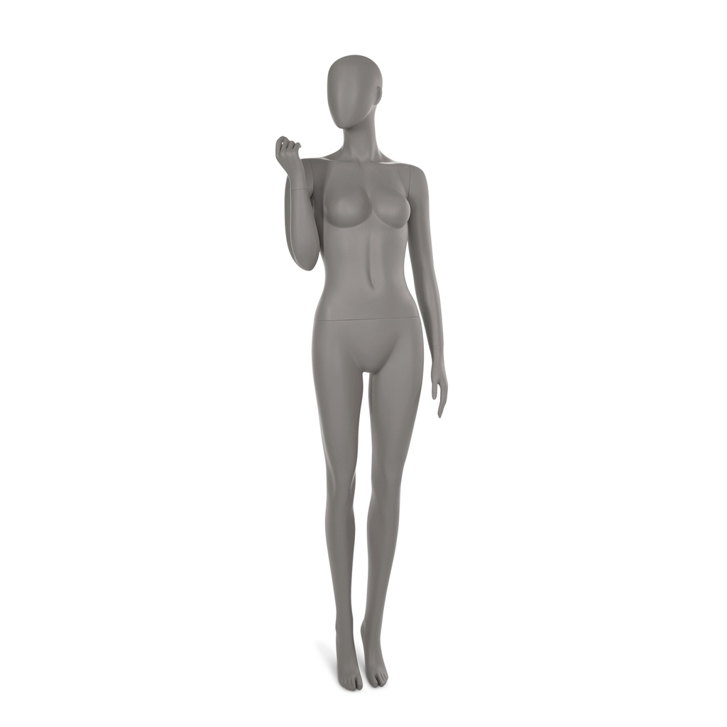 BINK - Maniquí mujer con cabeza abstracta, color gris par