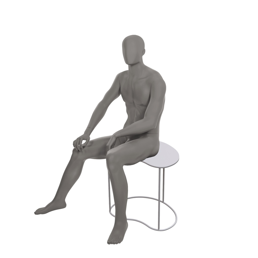 BINK - Sitting male mannequin abstract head, Strong