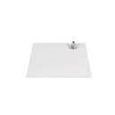 Square base 35x35 cm, powder coated white steel, calfpin connectur included.
