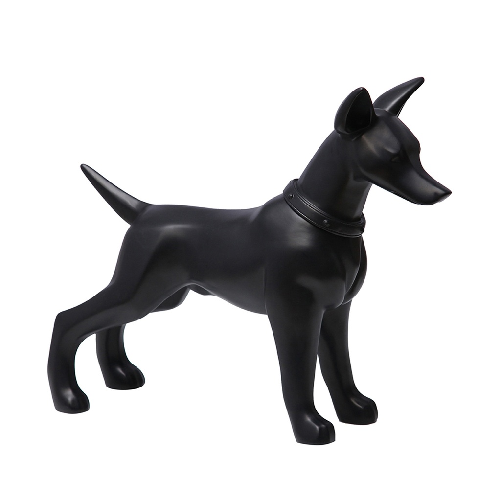 BINK - Mannequin chien, accessoire, plastique, couleur noire, pose debout