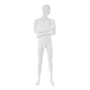 Mannequin homme visage interchangeable blanc
