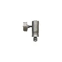 Connector for Calfpin, M12, brushed nickel steel