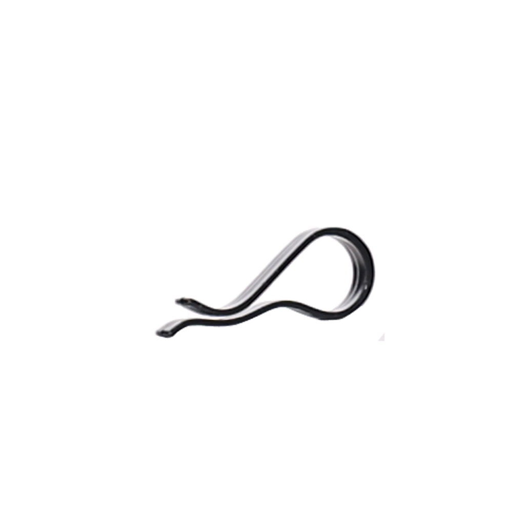 BINK - trousers clip, 6 cm lenght, black colour,  box of  1000 pcs
