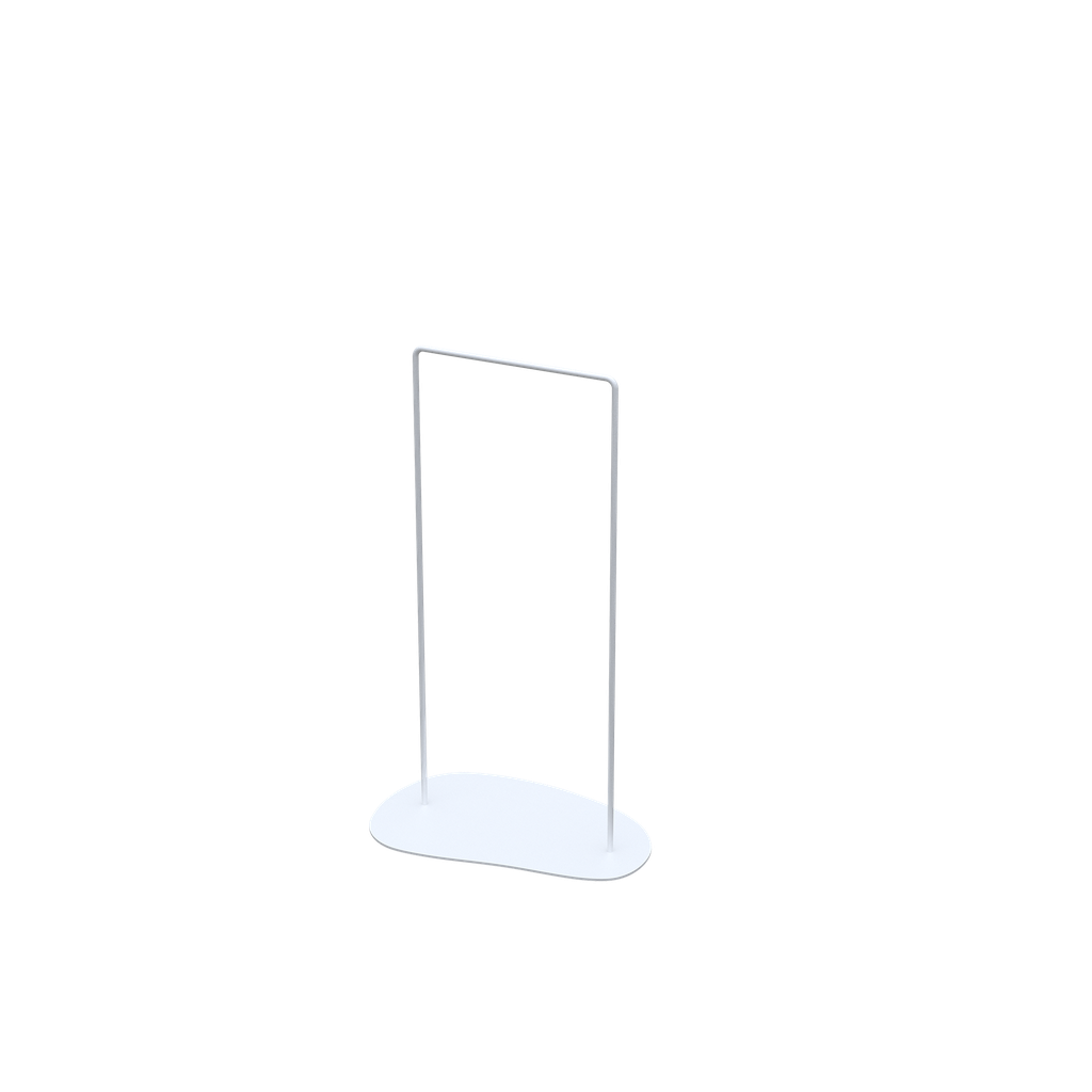 Halsketten-Display, Höhe 35 cm, matt weiß.