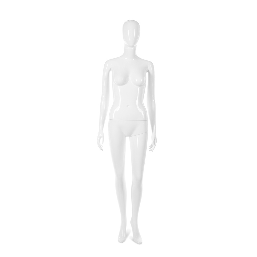 BINK - Maniquí mujer con cabeza abstracta, color blanco b