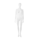 Maniquí mujer con cabeza abstracta, color blanco b