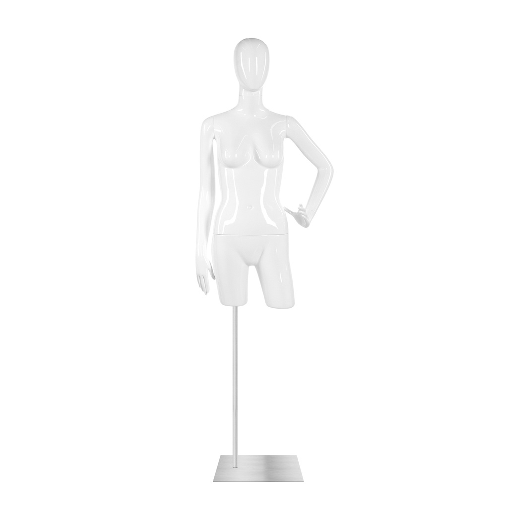 BINK - Female torso, abstract head, white glossy, excl base
