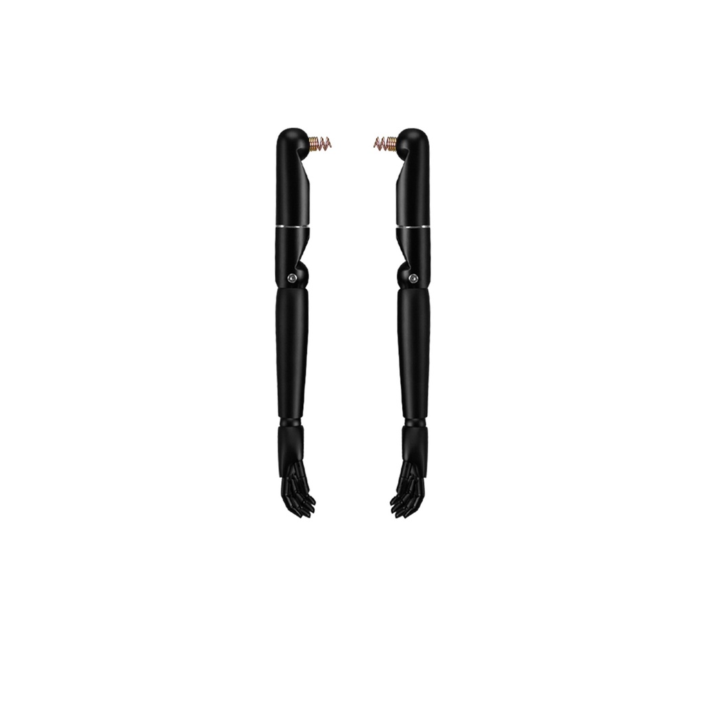 BINK - Pair of articulated wooden arms for couture torso, children, 8 year, lacquered matt black