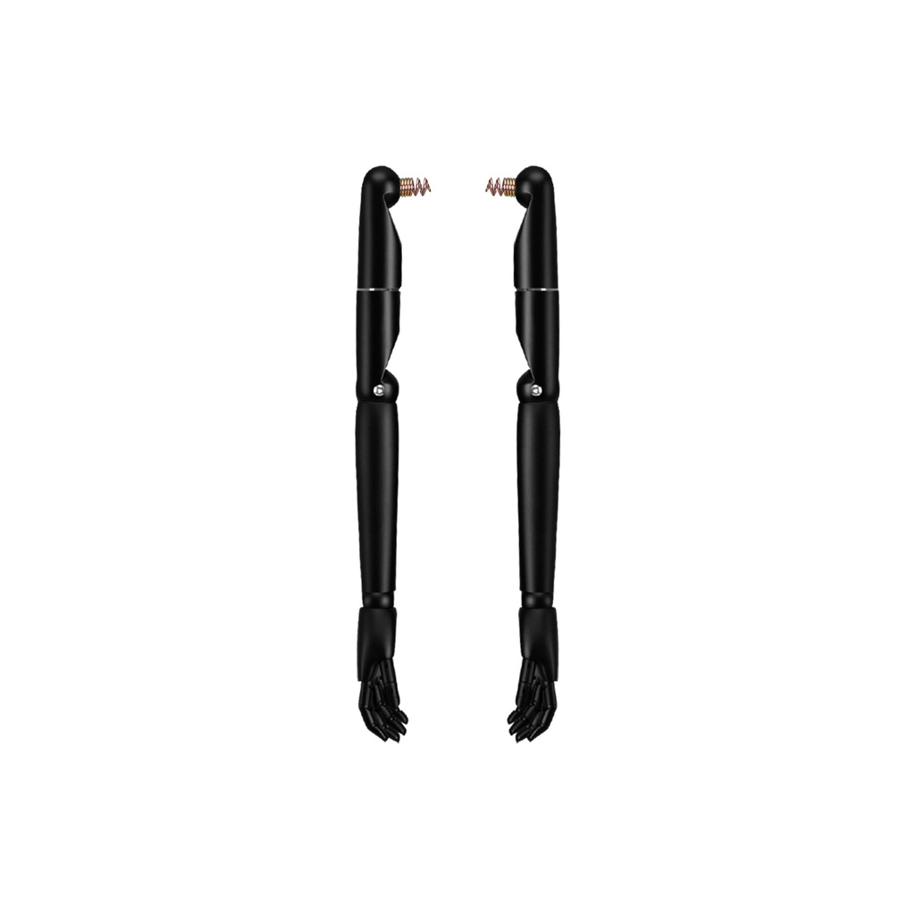 BINK - Pair of articulated wooden arms for couture torso, children, 12 year, lacquered matt black