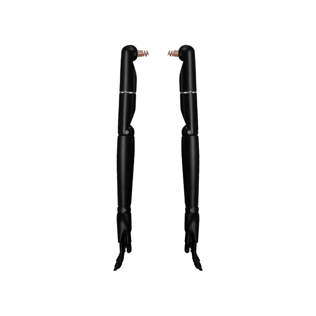 BINK - Paire de bras en bois réglables pour buste couture, femme, noir mat