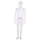 Maniquí masculino de escaparate, crystal, egg cabeza