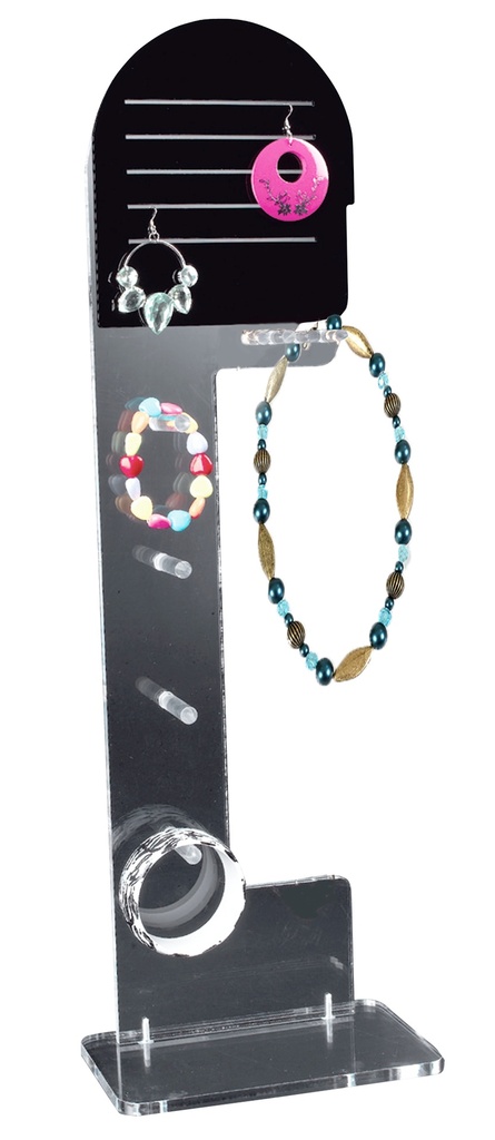 BINK - Jewellery display, 16 x 62 cm, plexi, transparent