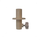 Connecteur torse pr tubes dia 22mm, chromé