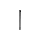 Footpin 12 cm length, M12, brushed stainles steel