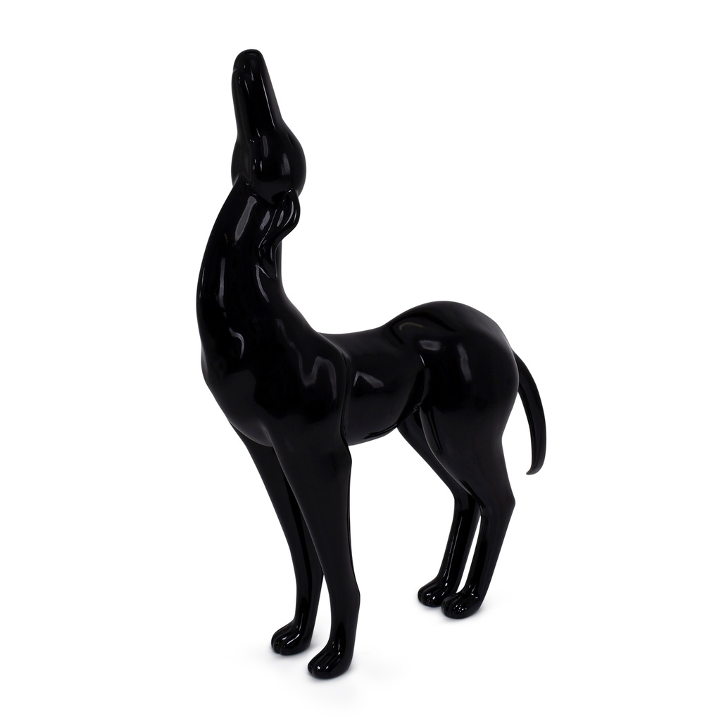 BINK - Staande hond propdisplay FRP zwart hoogglans