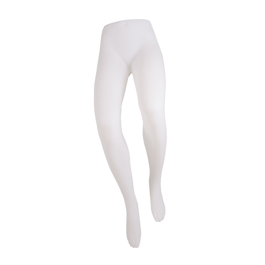 BINK - Gebogen damesbenen display, voor broeken, wit, voor wandbevestiging, incl. ophanglus