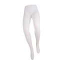 Gebogen damesbenen display, voor broeken, wit, voor wandbevestiging, incl. ophanglus