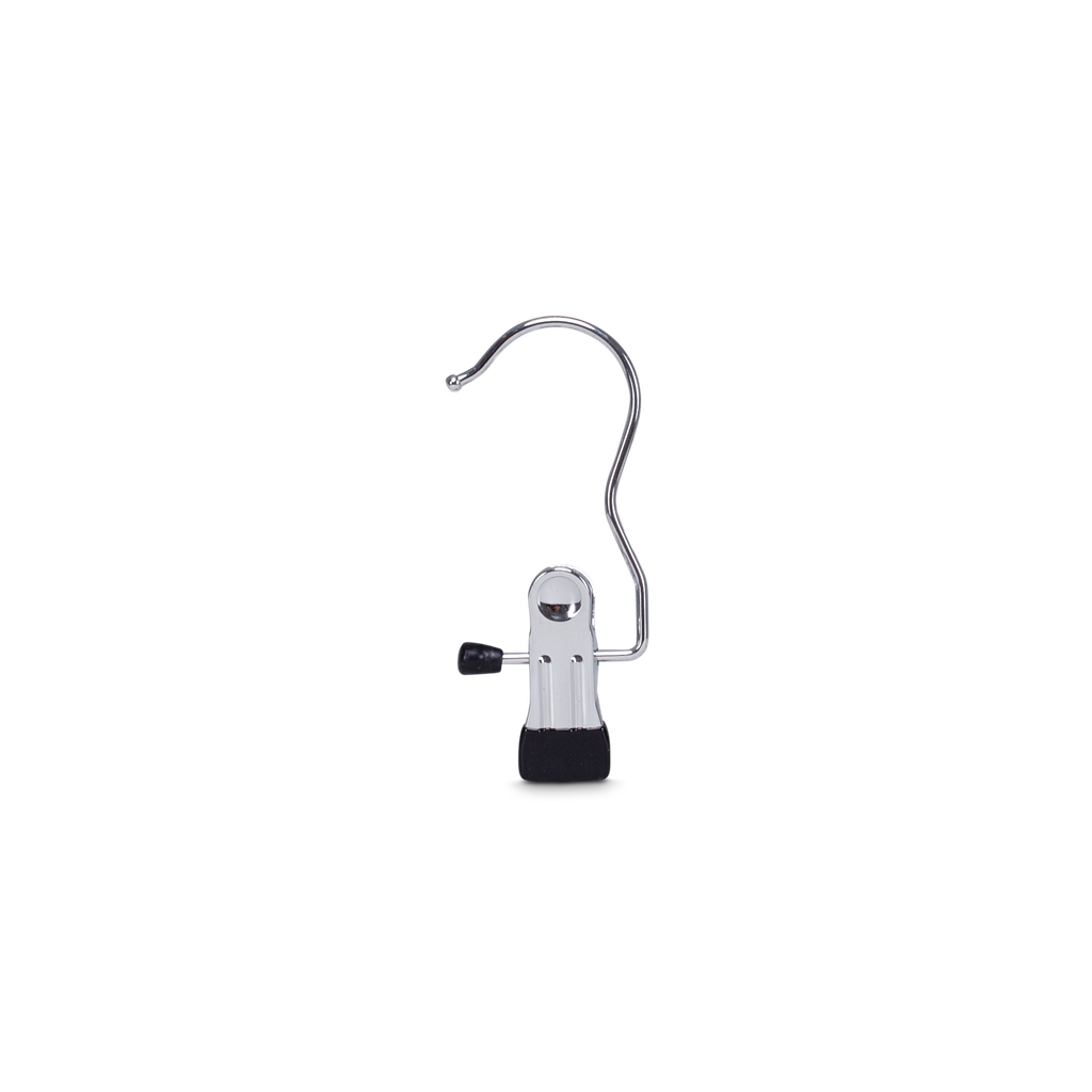 BINK - Metalen knijperhanger met één clip in verchroomd metaal - doos van 50 stuks.