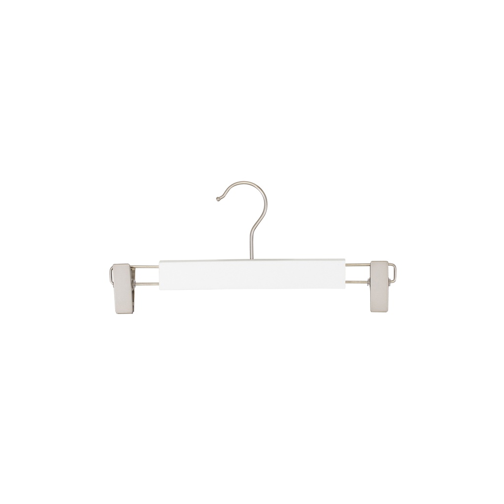 BINK - Percha de ropa, clips, lotus madera, blanco mate - caja de 100 uds.