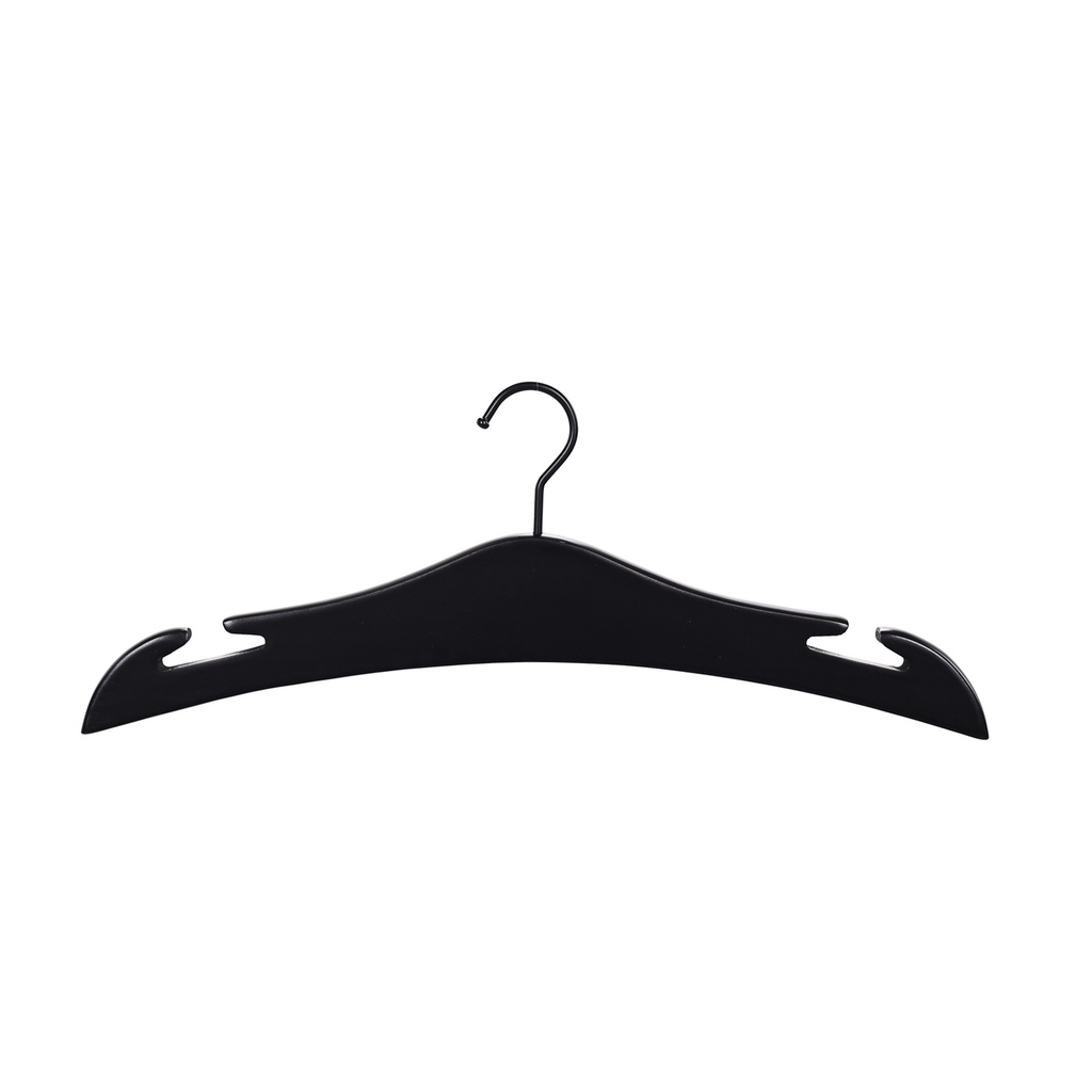 BINK - Dessous-Kleiderbügel 30 cm, mit T-Aussparungen, Holz, schwarz