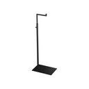 Support L ajustable, en acier noir laqué mat 